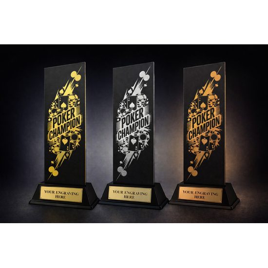 Shadowline Poker Champion Metal Trophy