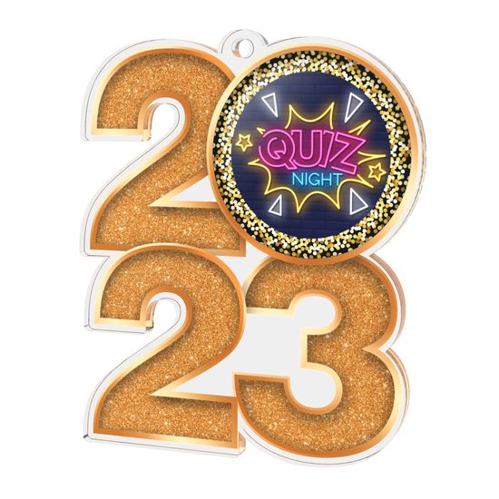 Quiz Night Acrylic 2023 Medal