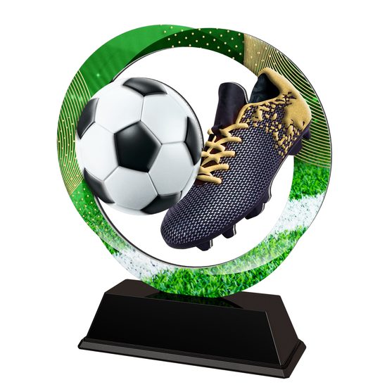 Onyx Stainless Steel Soccer Trophy