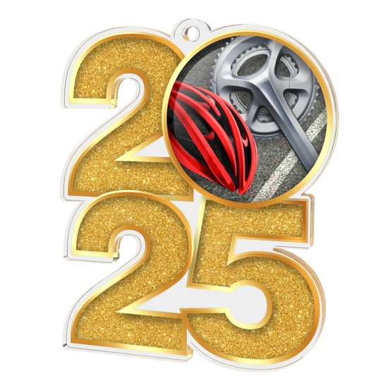 Cycling 2025 Acrylic Medal