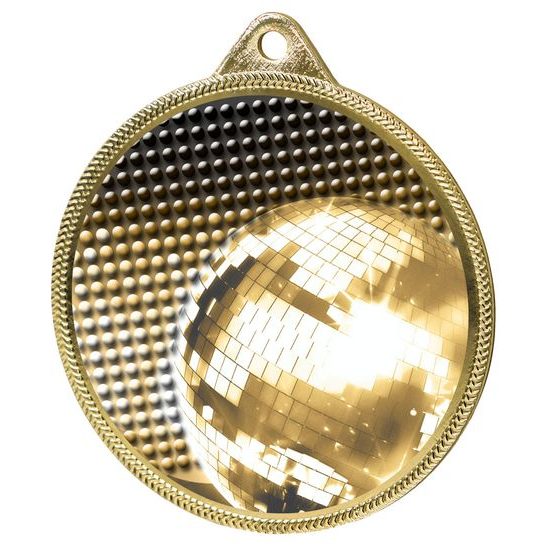 Glitterball Dance Classic Texture 3D Print Gold Medal