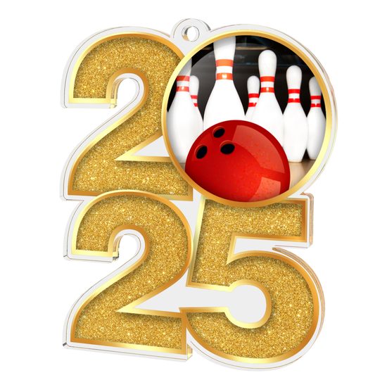 Bowling 2025 Acrylic Medal