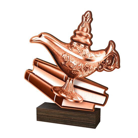 Sierra Classic Quiz Magic Lamp Real Wood Trophy