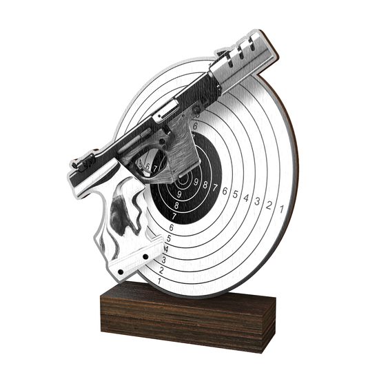 Sierra Classic Handgun Shooting Real Wood Trophy