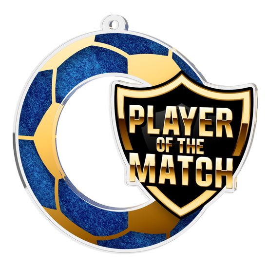 Player of the Match Soccer Shield Medal
