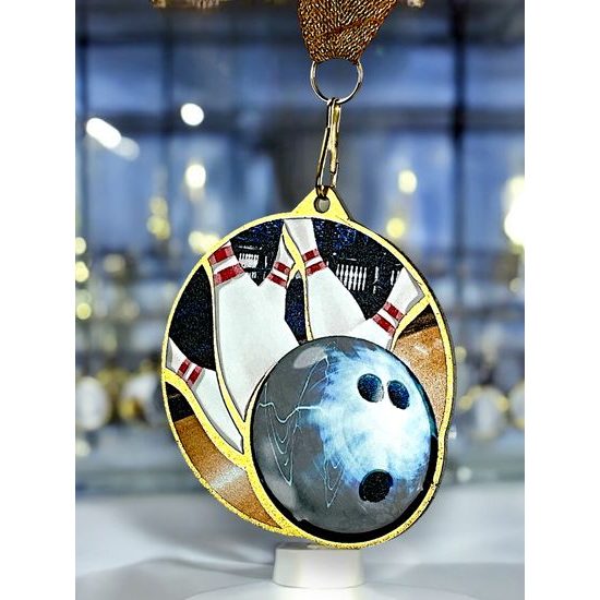 Aurum Stainless Steel Bowling Medal