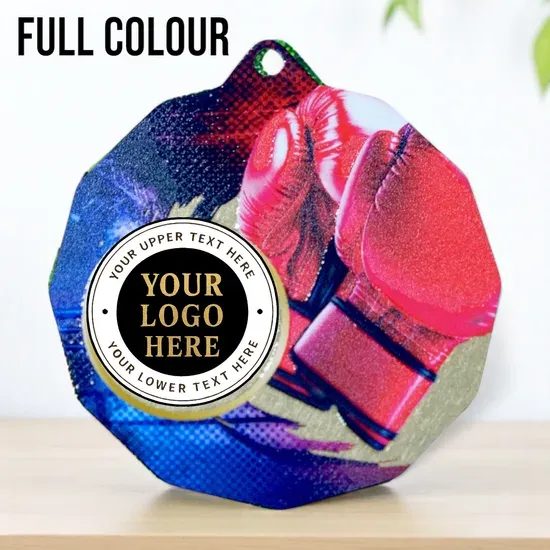 Dodeca Boxing Stainless Steel Logo Insert Medal