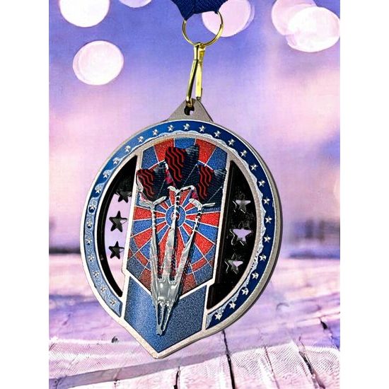 Noir Stainless Steel Electronic Darts Medal