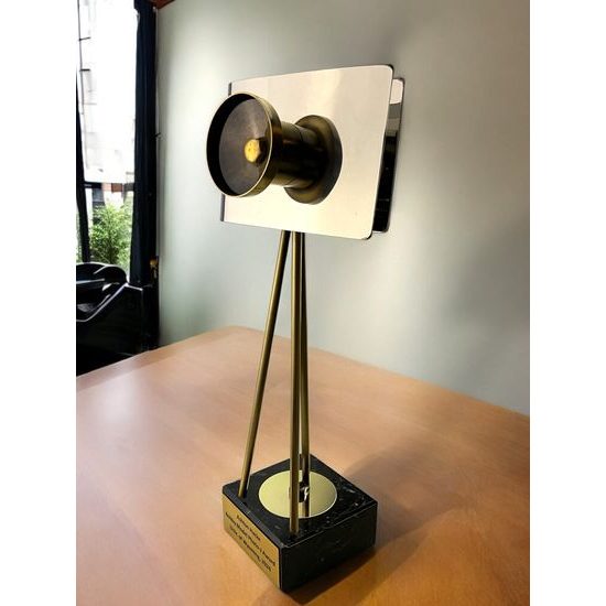 Capture Photography Camera Handmade Metal Trophy