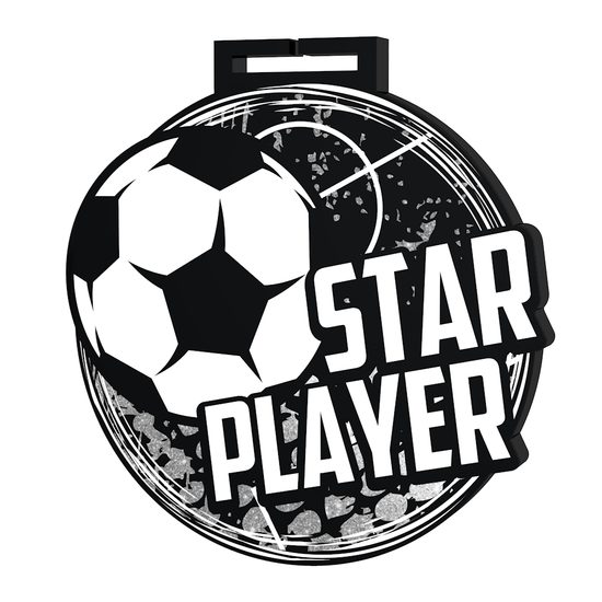 Giant Soccer Star Player Medal