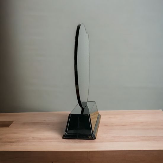 Roswell black acrylic Taekwondo trophy