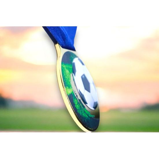 Sacul Soccer Color Texture 3D Print Medal
