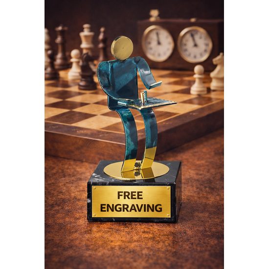 Toledo Chess Handmade Metal Trophy