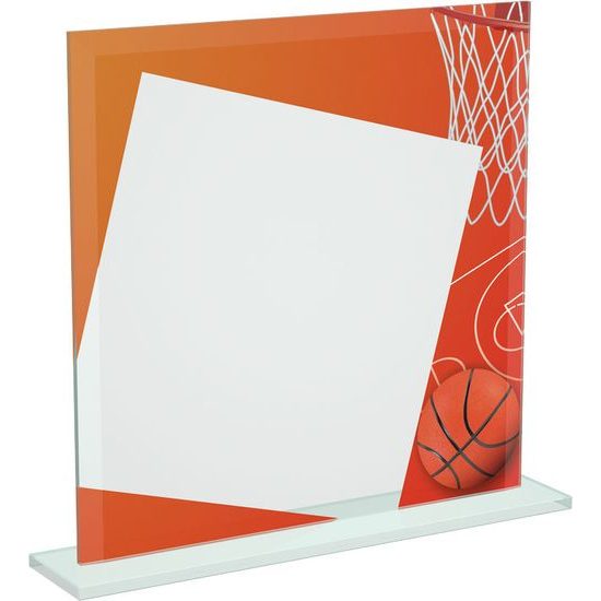 Eloise Basketball Full Colour Printed Glass Award