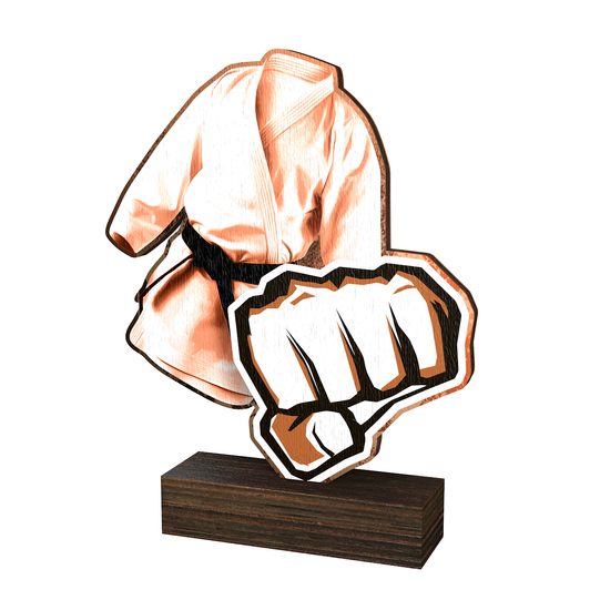 Sierra Classic Martial Arts Real Wood Trophy