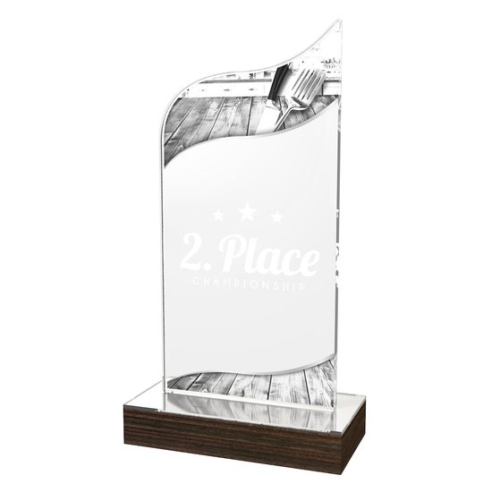 United Acrylic Wood Cooking Trophy