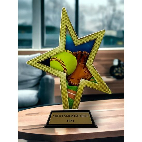 Gold Star Softball Trophy