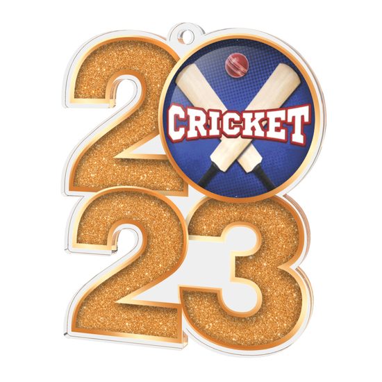 Cricket 2023 Acrylic Medal