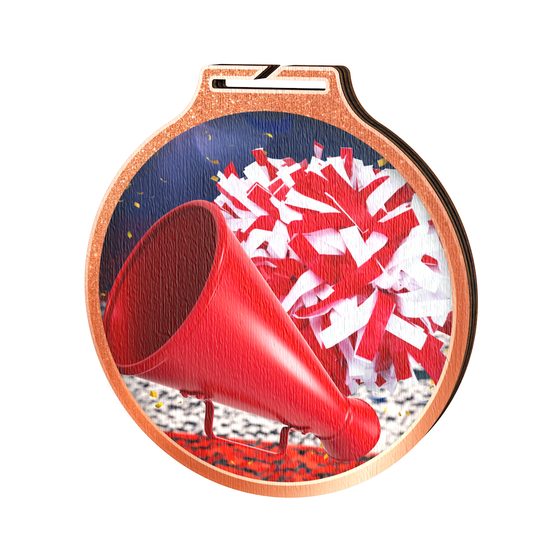 Habitat Cheerleader Bronze Eco Friendly Wooden Medal