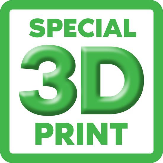 Happy Birthday Color Texture 3D Print Gold Medal