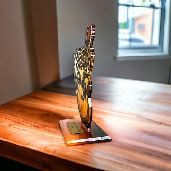 Cannes Printed Acrylic Acoustic Guitar Trophy