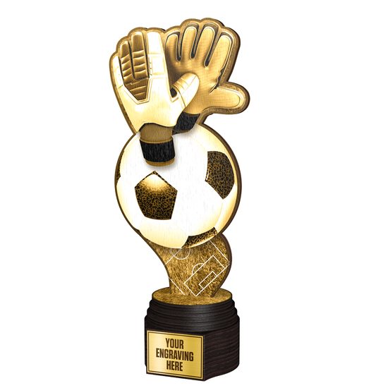 Frontier Classic Real Wood Soccer Goalkeeper Trophy