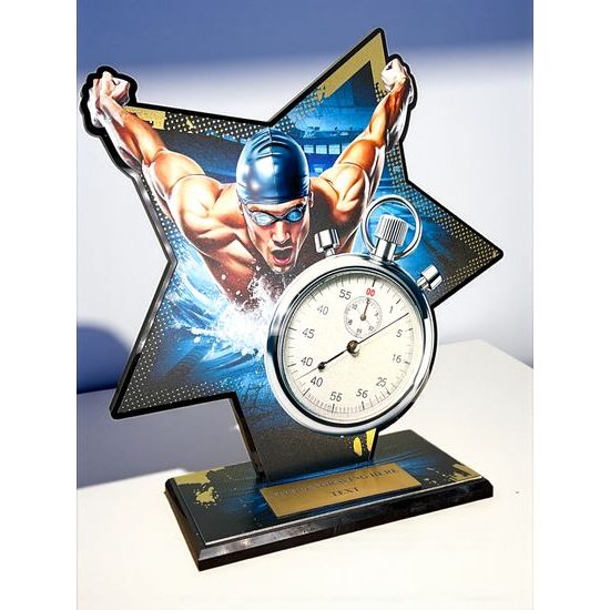 Liano Stainless Steel Swimming Trophy