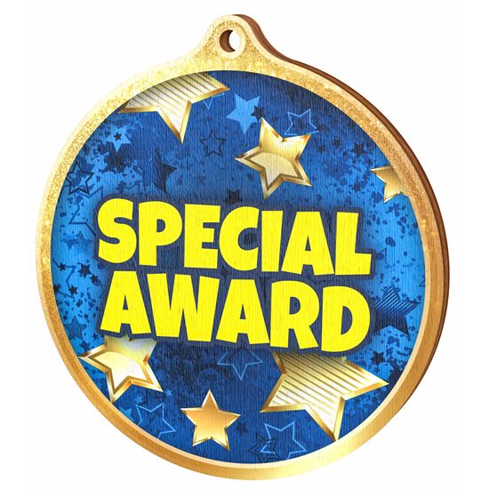 Special Award Seven Color Eco Friendly Wooden Medal