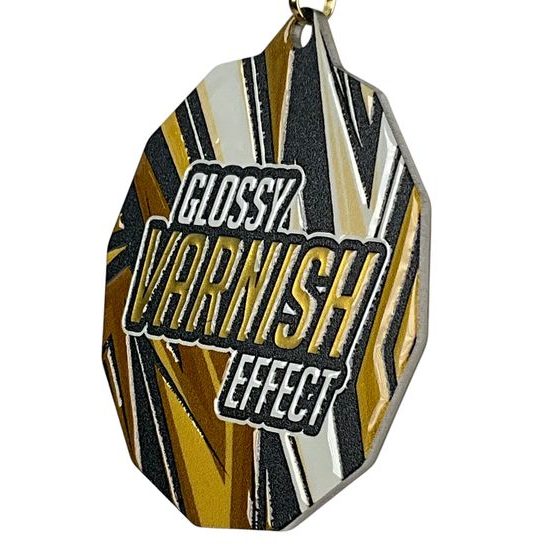 Polygon Stainless Steel Padel Medal