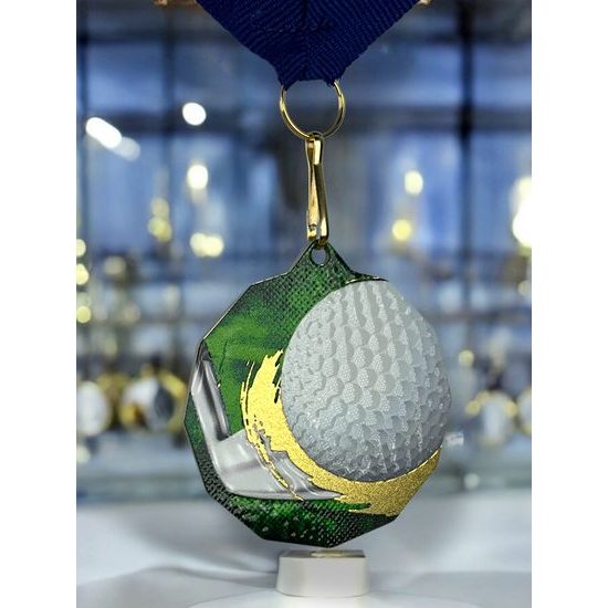 Polygon Stainless Steel Golf Medal