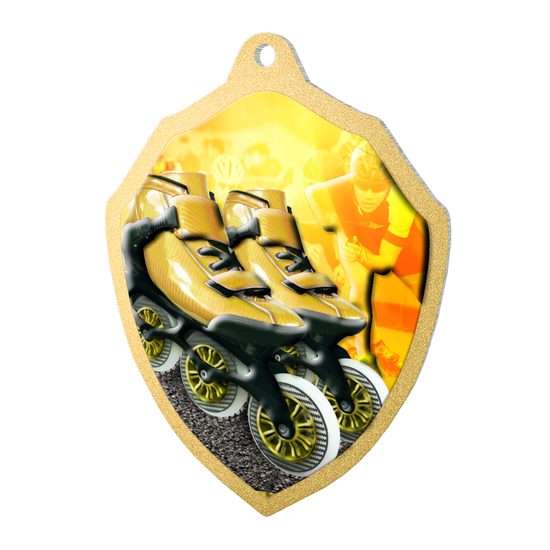 Molten Stainless Steel In-Line Skating Medal