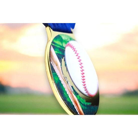 Sacul Baseball Color Texture 3D Print Medal