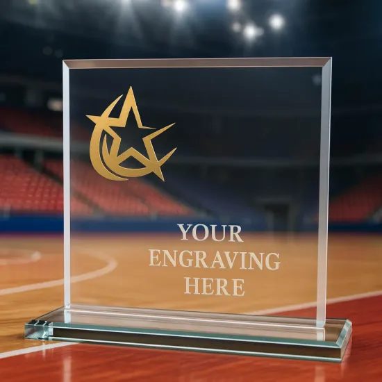 Titanium Glass and Metal Fusion Universal Trophy