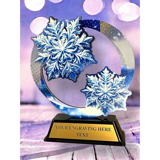 Onyx Stainless Steel Winter Trophy