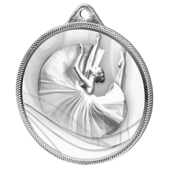 Ballet Classic Texture 3D Print Silver Medal