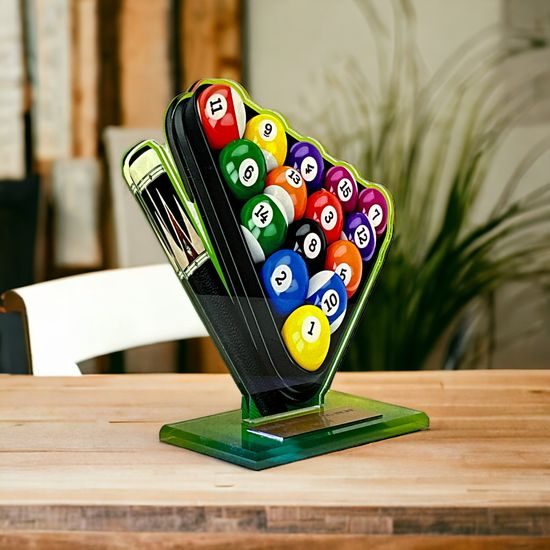 Cannes Printed Acrylic Pool Trophy