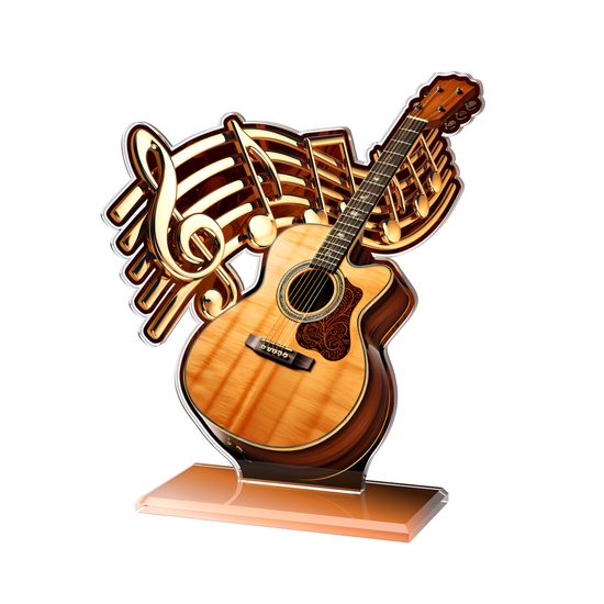 Cannes Printed Acrylic Acoustic Guitar Trophy