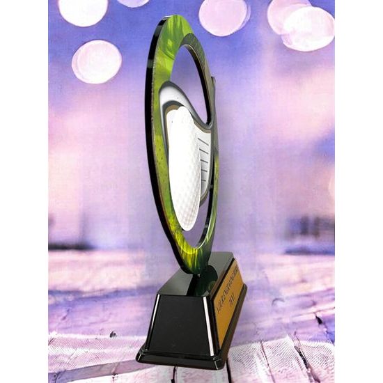 Onyx Stainless Steel Golf Trophy