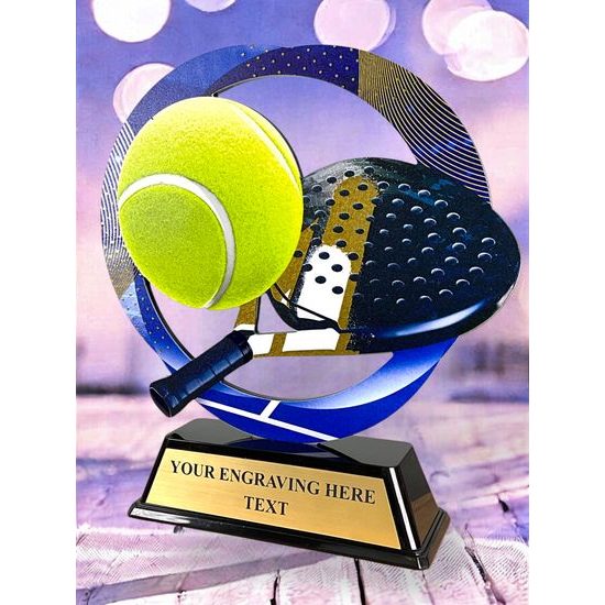 Onyx Stainless Steel Padel Trophy