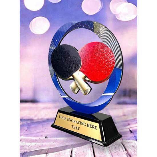 Onyx Stainless Steel Table tennis Trophy