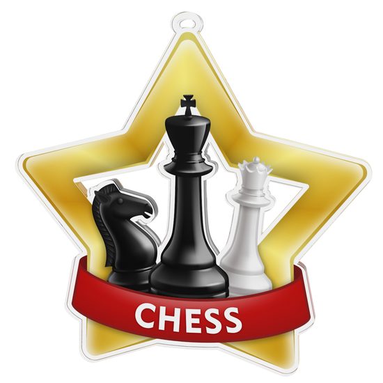 Chess Mini Star Gold Medal