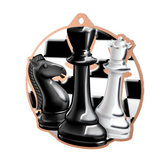 Aurum Stainless Steel Chess Medal
