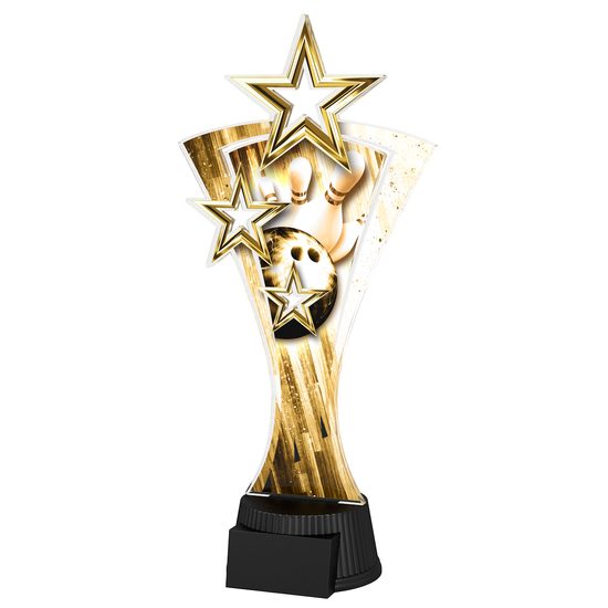 Classic Triple Star Bowling Trophy