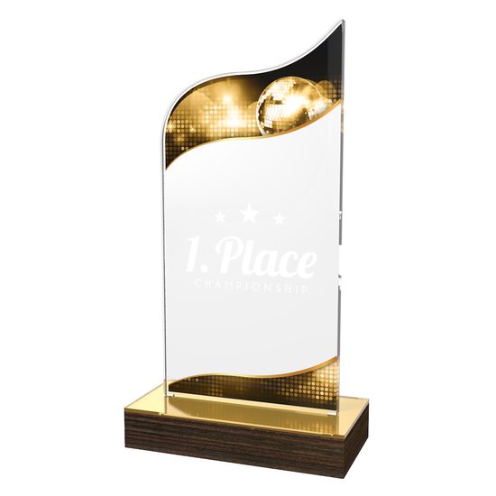 United Acrylic Wood Classic Dance Trophy