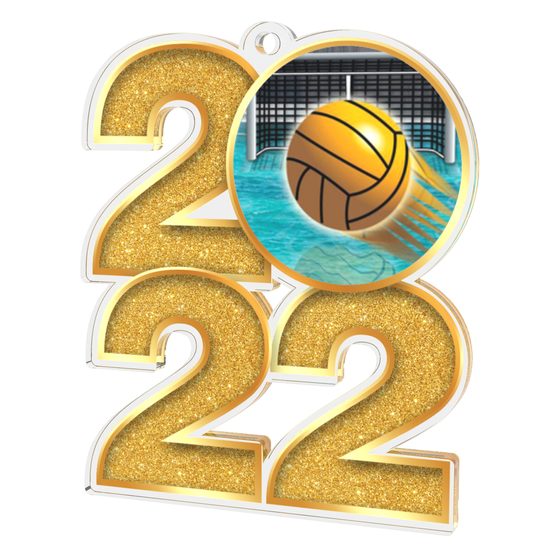 Water Polo 2022 Gold Acrylic Medal