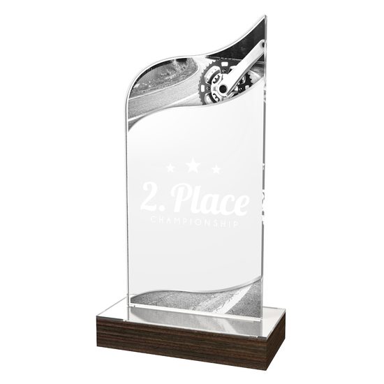 United Acrylic Wood Classic Cycling Trophy