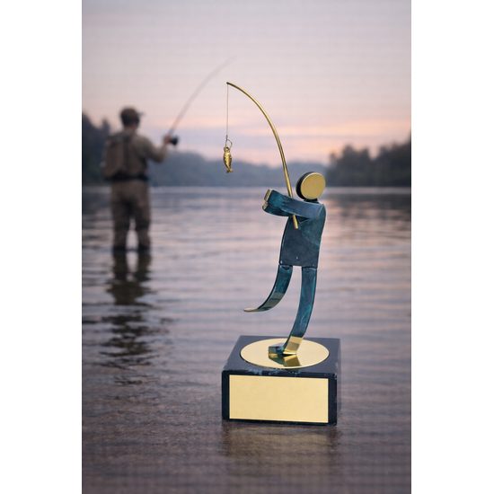 Toledo Fishing Handmade Metal Trophy