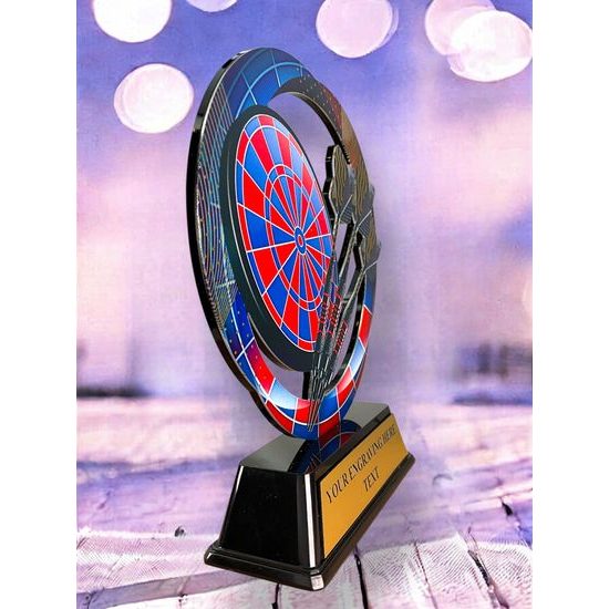 Onyx Stainless Steel Darts Trophy