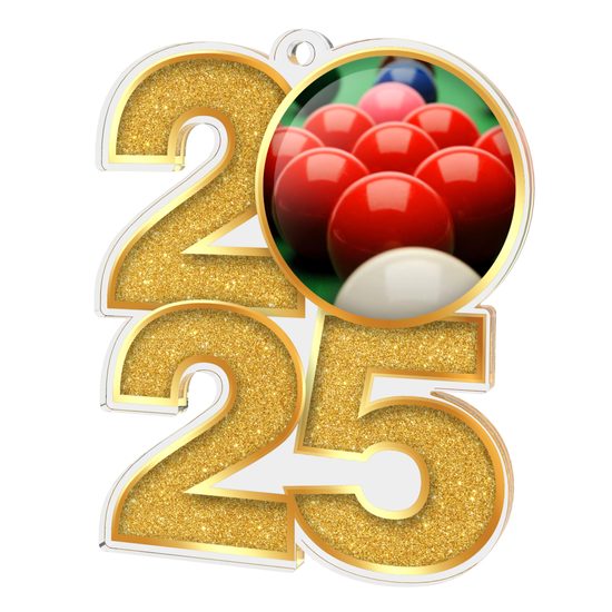 Snooker 2025 Acrylic Medal