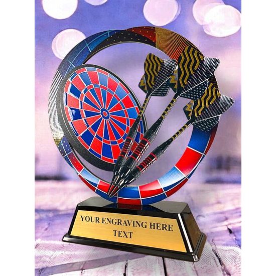 Onyx Stainless Steel Darts Trophy